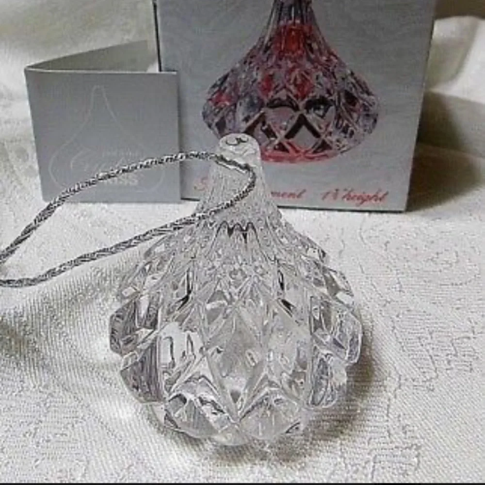 Crystal Kiss Made In Germany Ornament Hershey Kiss Full Lead Jonal Crystals